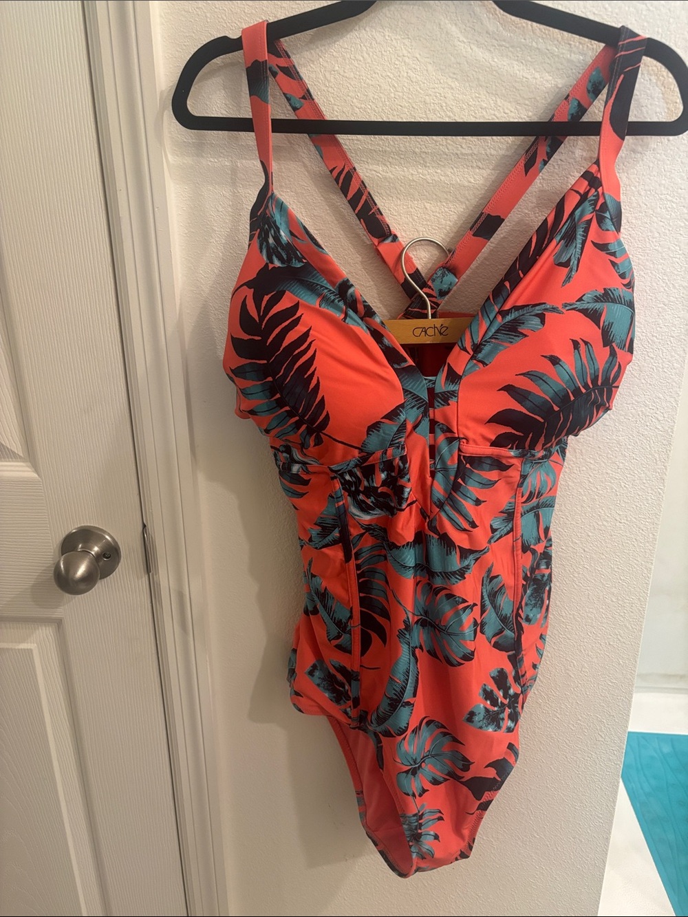 City Chic swimsuit deep V neck